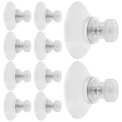 10 Pcs Non-Marking Nut Suction Holder Cup Cups Pads Threaded Hangers Screw Coat Small Sucker With Screws Pvc For Glass