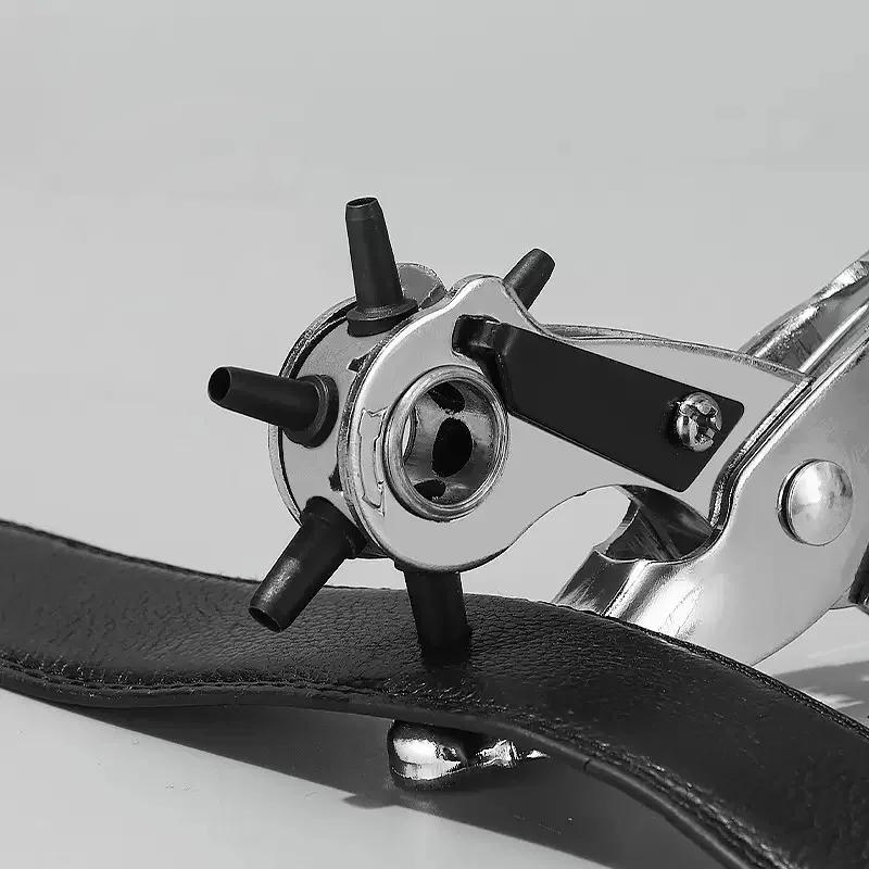 JRF Belt Punch Pliers Leather Belt Hole Eyelet Puncher Revolve Sewing Machine Bag Tool Watchband Strap Hand Tools