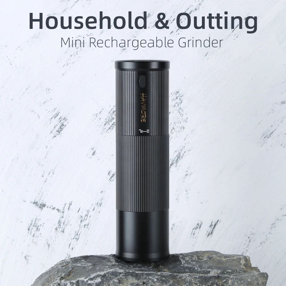 

Portable Small Electric USB Rechargeable Coffee Grinder Stainless Steel Coffee Beans Grinder for Home