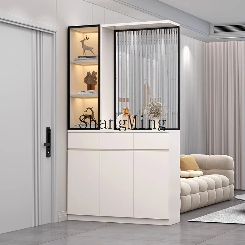 

SM entrance, living room partition cabinet, screen cabinet, shelf, new solid wood door shoe cabinet