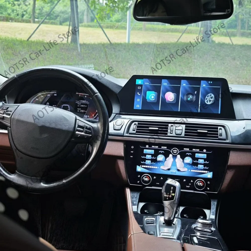 10.25Inch Air conditioner + Linux 12.3 Inch Radio FOR BMW 5 Series  5 Series GT 2011~2012 AIr Conditioning Board Climate Control