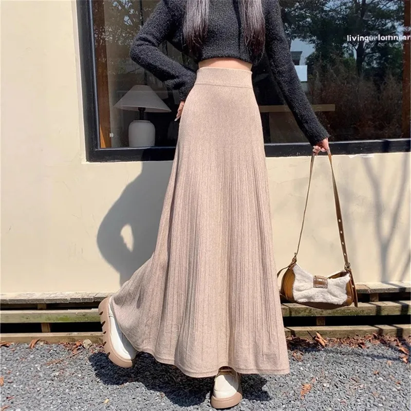 Custom Medieval Gothic High Waist A-Line Skirt Vintage Full Swing Costume for Halloween Stage Performance