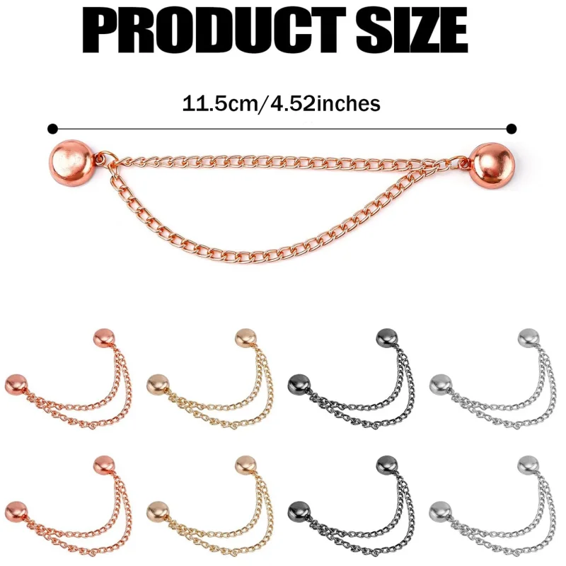 4PCS Magnetic Clothing Clips Multi-Function Magnetic Strength Buttons Clips Pinless Brooch Clips for Women Clothes Cardigans
