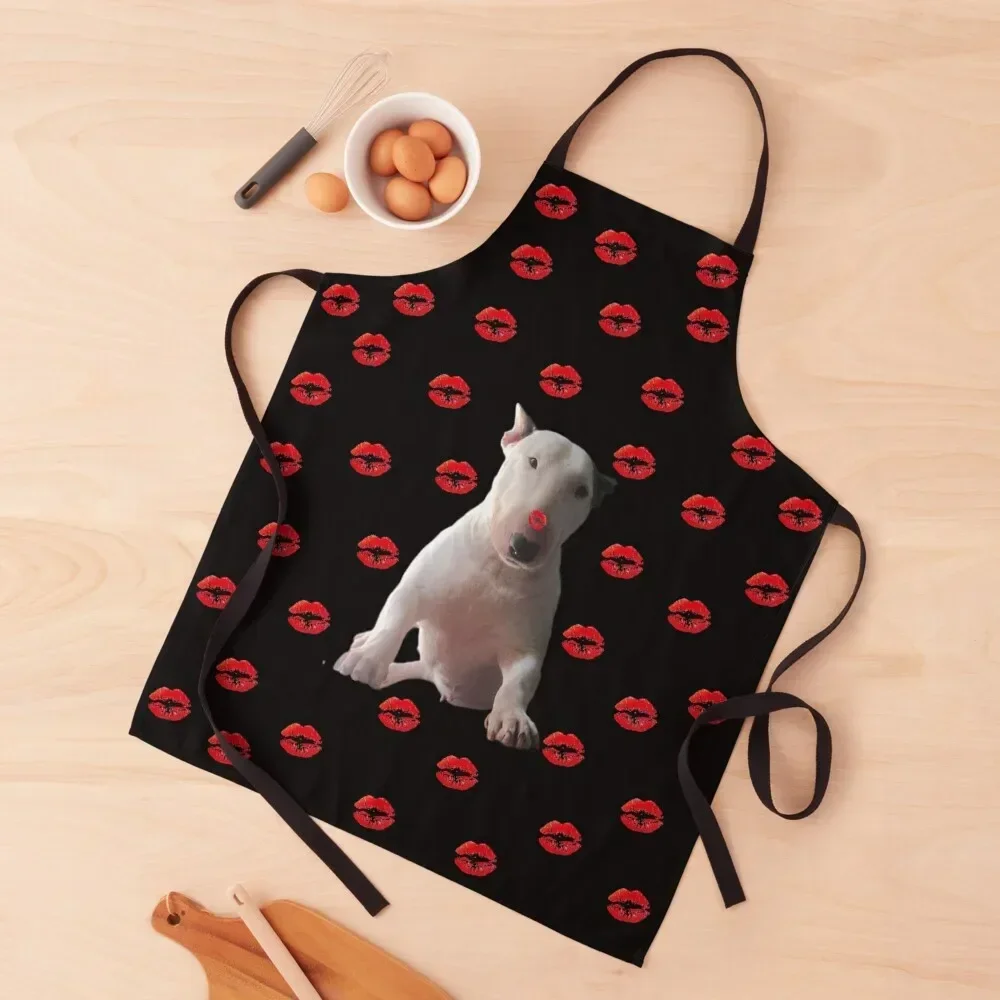 

Kiss A Bull Terrier Apron Women's women's kitchens Apron