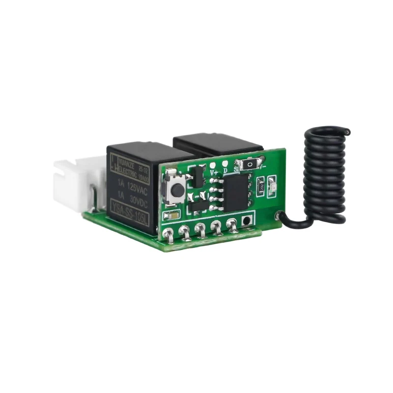 DC5V 6V 9V 12V  2 CH channel Micro rf  wireless remote control switch for Camera/small motor/battery/electric lock /led