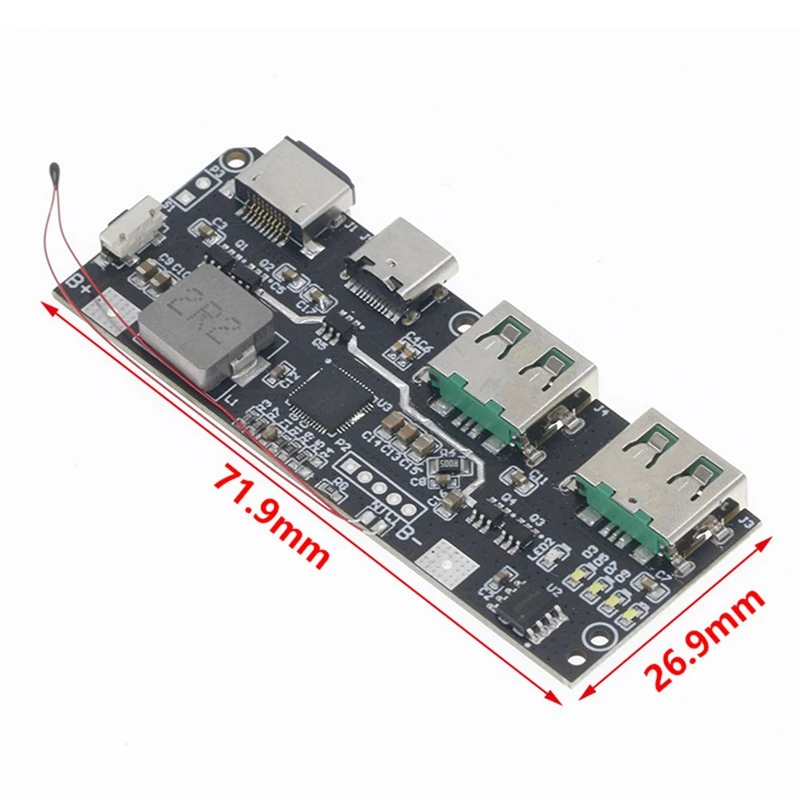 PHILE-QC4.0 QC3.0 LED double USB 5V 4.5A 22.5W Micro/type-c USB batterie externe Mobile 18650 Module de charge Protection de la température