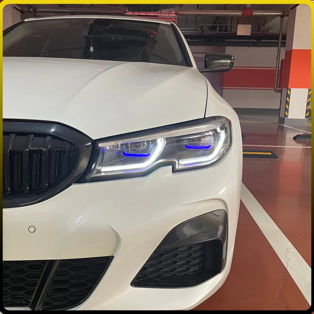 For BMW 3 Series G20 G28 2019-2022 LED Auto  Trim Upgrade Headlights Assembly Projector Lens Car Tool Accessories Plug and Play