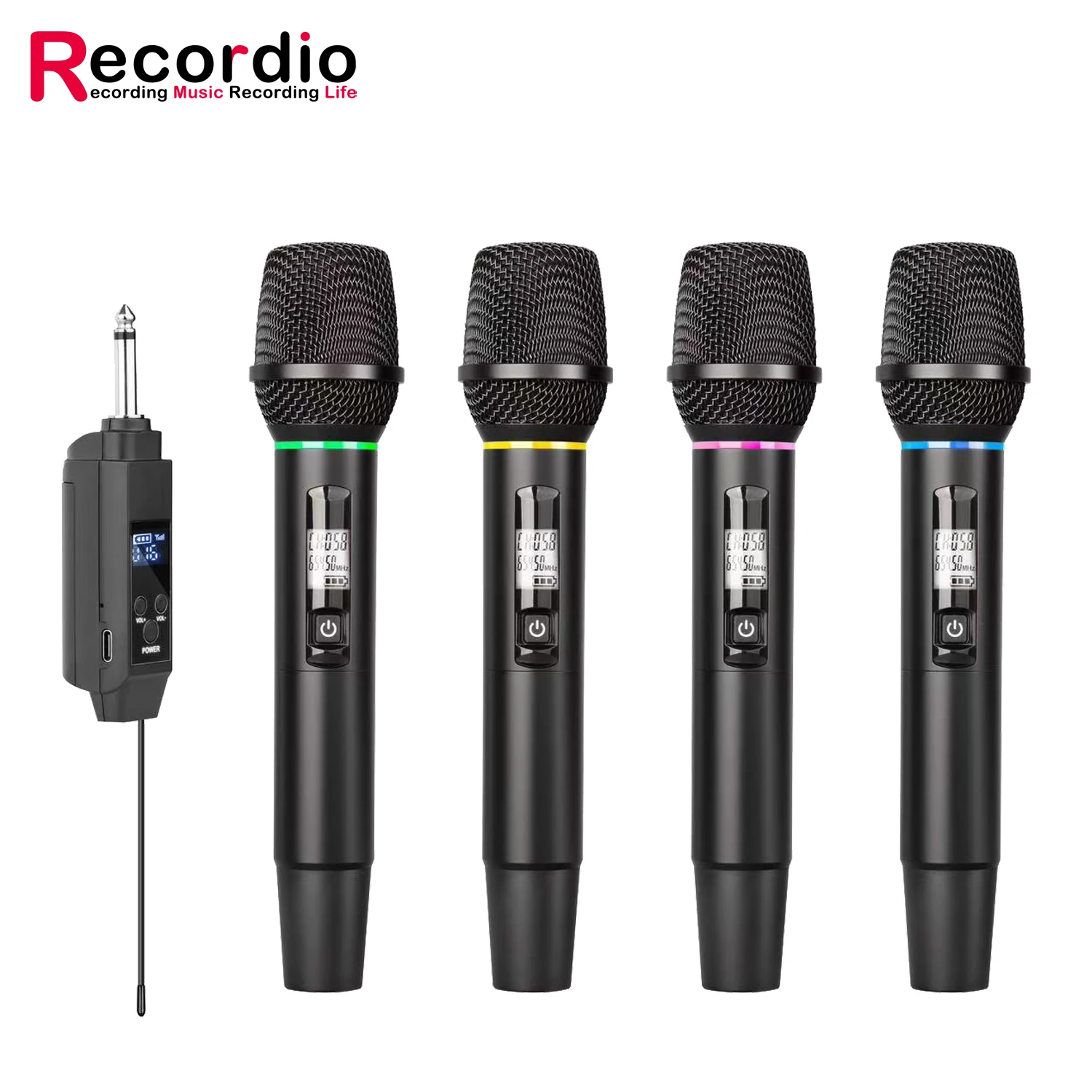 gaw-021-recordio-professional-grade-universal-mic-color-led-display-noise-cancel-portable-karaoke-dynamic-outdoor-perform-stage