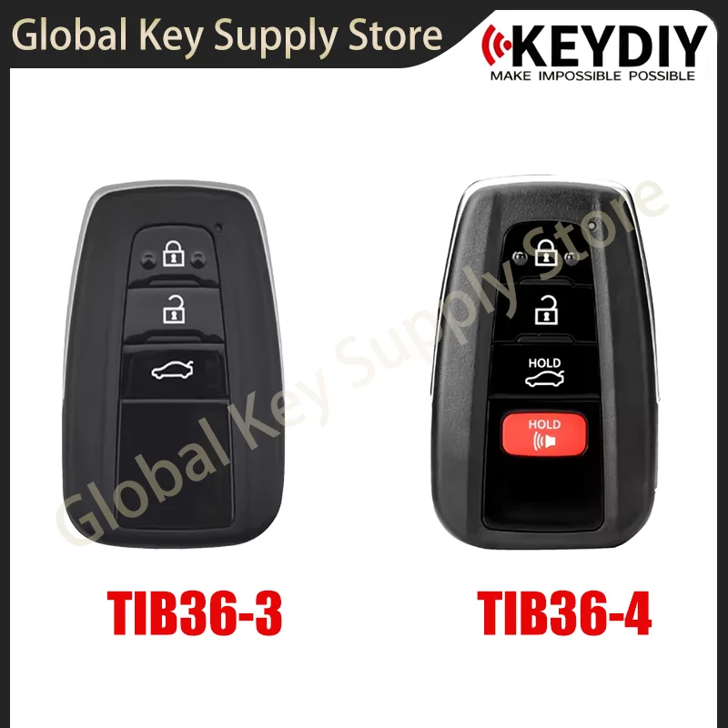 KeyDiy KD TIB36-3 TIB36-4 TIB Remote 8A 4D Chip Smart Remote Support Repeated Generation Used With KDX4 KDMAX KDX2
