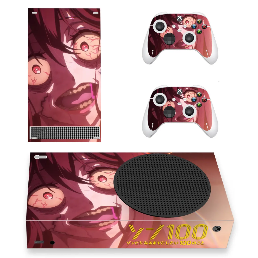 Anime Zom 100 Bucket List of the Dead Skin Sticker Decal Cover for Xbox Series S Console and 2 Controllers XSS Skins Vinyl