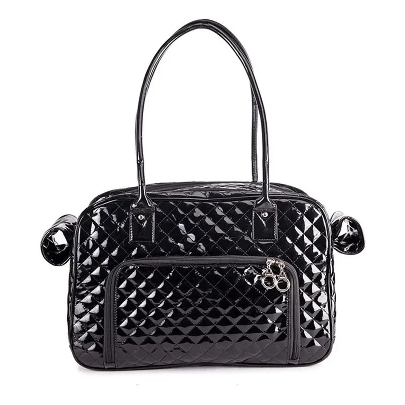 Luxury Pu Leather Cat Dog Carrier Bag Pet Handbag Outdoor Travel  Shoulder