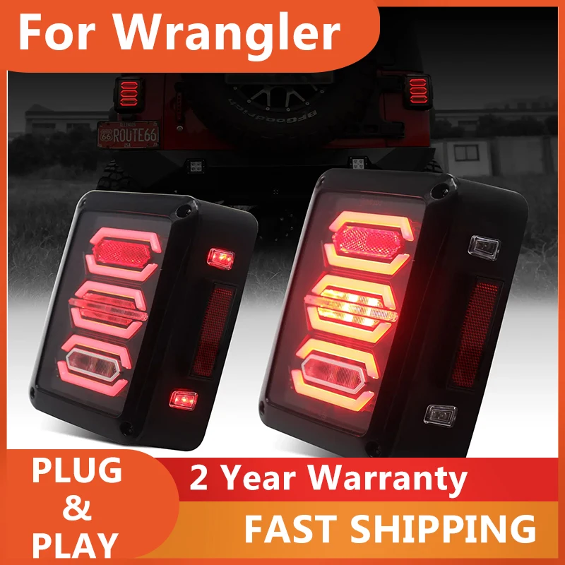 

Car Accessories for Jeep Wrangler Taillight 2007-2017 Wrangler Tail Light Rear DRL Fog Brake Reversing Turn Signal