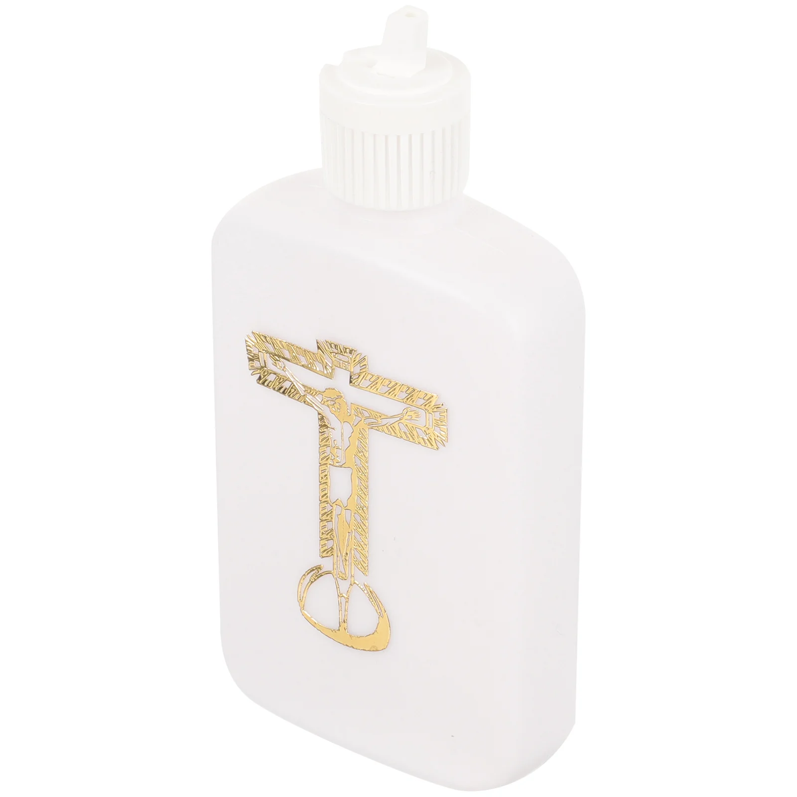 

Refillable Holy Water Bottle 100ml Christian Jesus Cross Design Small Portable Catholic Blessing Bottle Travel Use