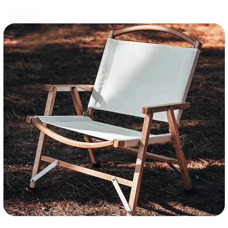 

Boteen Camping Garden Beach Chairs Sturdy Durable High Load-bearing Capacity Solid Wooden Chair