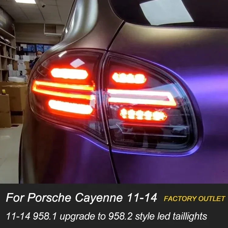 [1979LL] Factory Direct 2011 2013 2014 958.1 car tail lights upgrade to 958.2 LED taillight for porsche cayenne 958