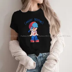 Angry Beeping Boyfriend Style Polyester TShirt Friday Night Funkin FNF Music Boy Comfortable Hip Hop Graphic T Shirt Stuff