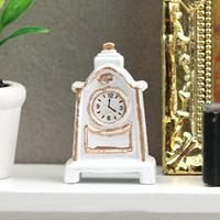 1/12 Dollhouse Miniature Clock Mini DIY Projects Doll House Ornament Furniture Pendulum Clock for Bathroom Bedroom Boys Girls