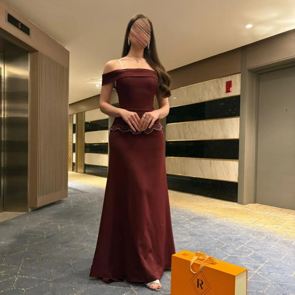 

Customized Exquisite Ruffles Evening Dress Charming Mermaid Prom Dress Elegant Off The Shoulder Party Gown فساتين سهرة فخمة 2025