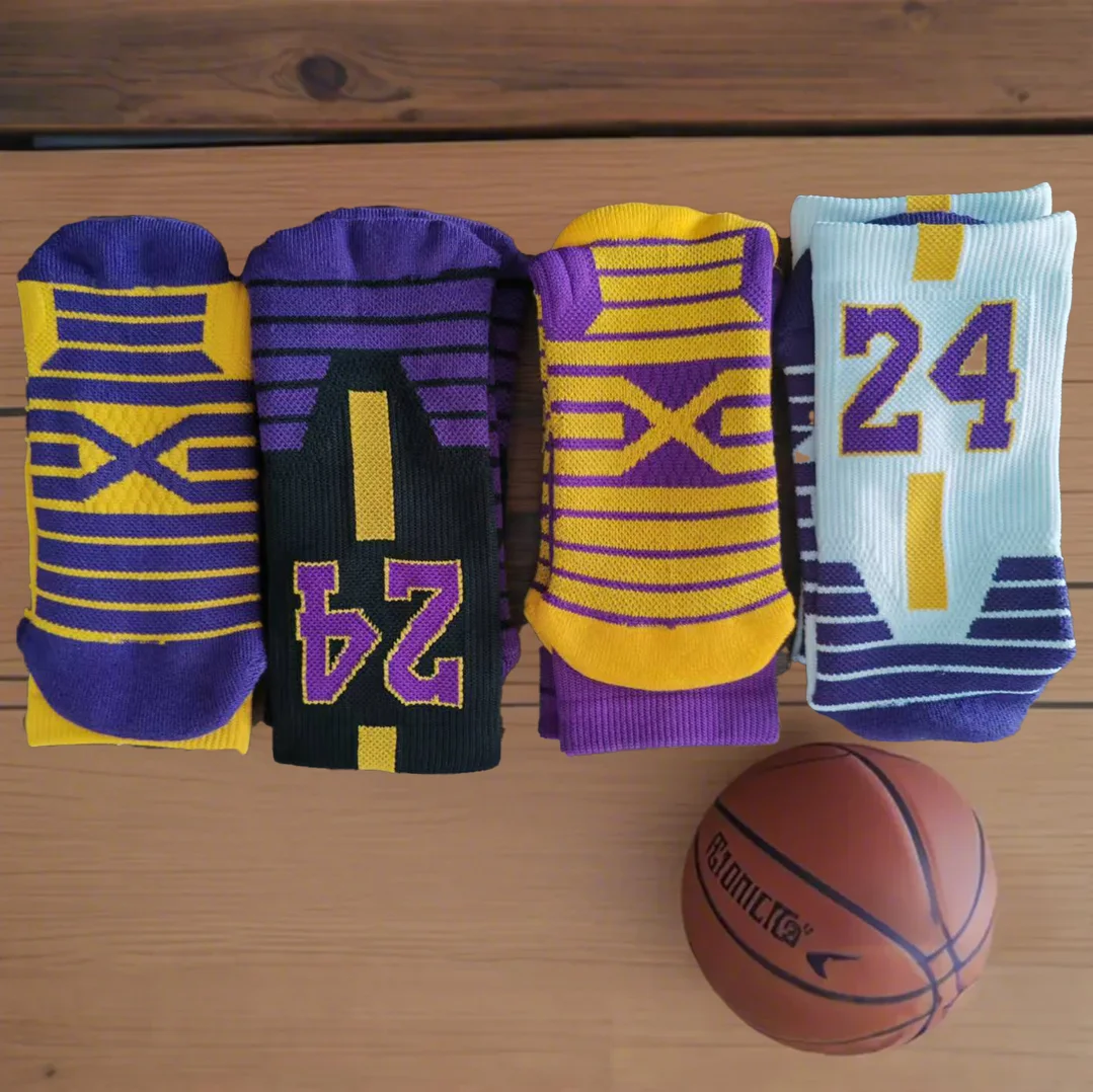 

3/4 пары модных дышащих баскетбольных носков размера Kobe, впитывающих пот и устойчивых к запаху, подходящих для ежедневного использования.