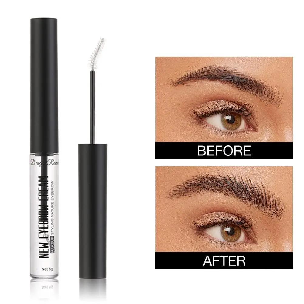 1pc Eyebrow Styling Gel Makeup Beginners Eyebrow Gel Tinted Fixer Waterproof And Sweatproof Colorless Eyebrow Transparent