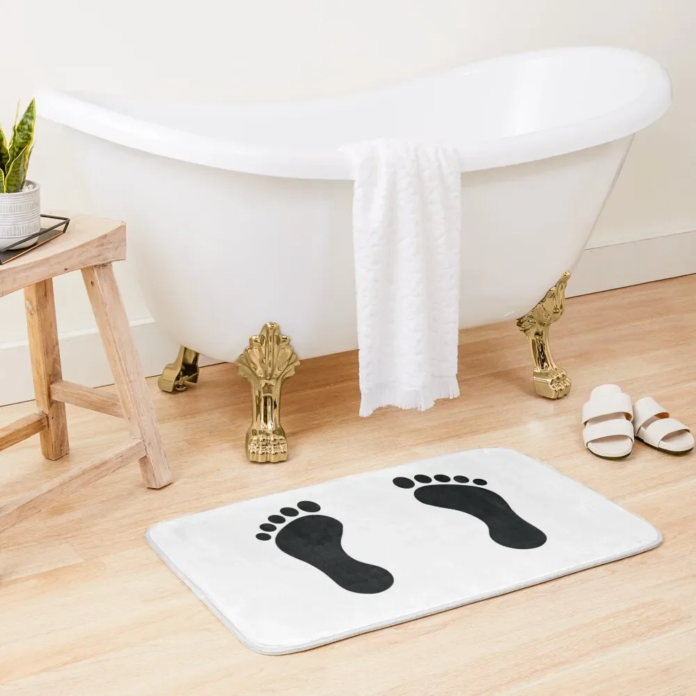 Footprint (aligned) Bath Mat Anti-Skid Shower Accessories For Shower And Services Entrance Doormat Bathtub Anti Slip Mat