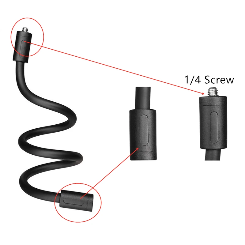 Supporto flessibile monopiede treppiede supporto per collo Selfie Stick Pole per GoPro Hero 11 9 8 7 6 DJI Insta360 Action Camera