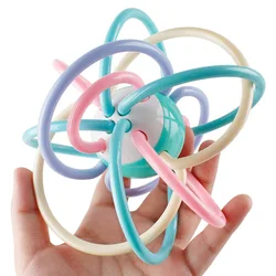 Baby Manhattan Catch Ball Rattle Teether Toys Funny Sensory Toy Infants Development Grasping Activity Toy for Babies 0 12 Months