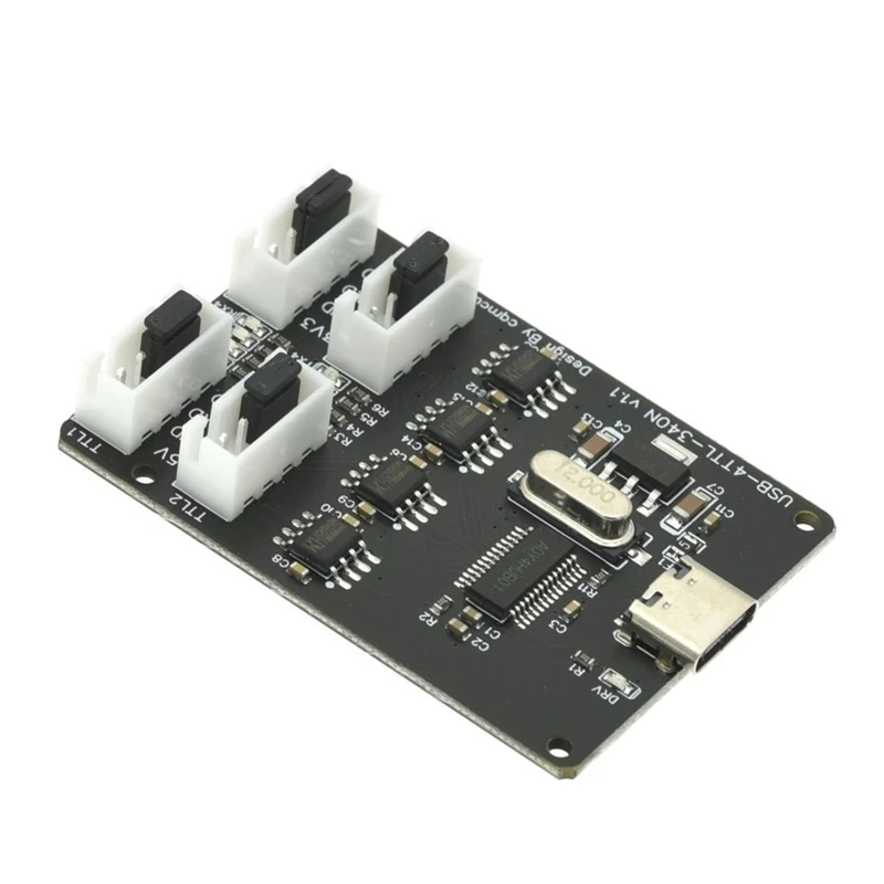 Módulo USB para TTL CH340 HUB TYPE-C Interface 4 canais quatro Solo TTL