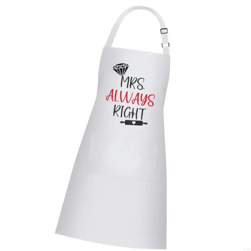 Couples tablier cuisine ensemble MR mrs en polyester en polyester liens croix réglables couverture corporelle complète