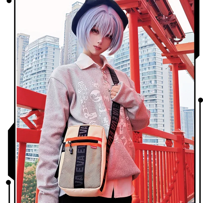 

Neon Genesis Evangelion anime peripheral genuine shoulder bag EVA joint crossbody bag men's trendy brand shoulder bag