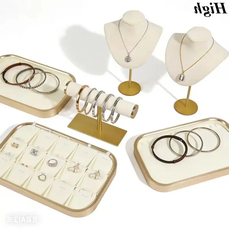 Metal Jewelry Display Rack Organizer for Bracelets Beaded Bracelets Watches Hand Chains Storage