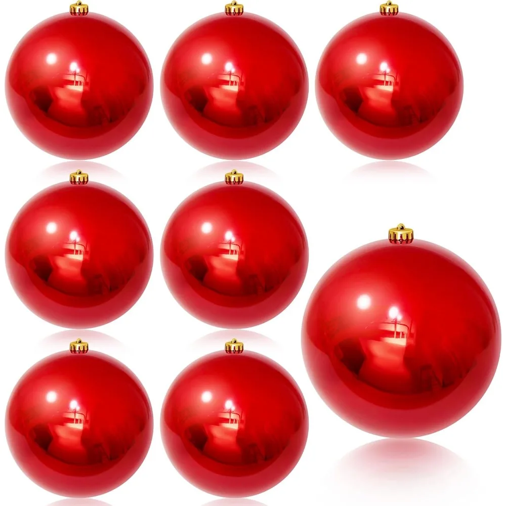 

Christmas Ball Ornaments UV Resistant and Waterproof shatterproof Christmas Ball Outdoor Shiny Christmas Tree Ornaments