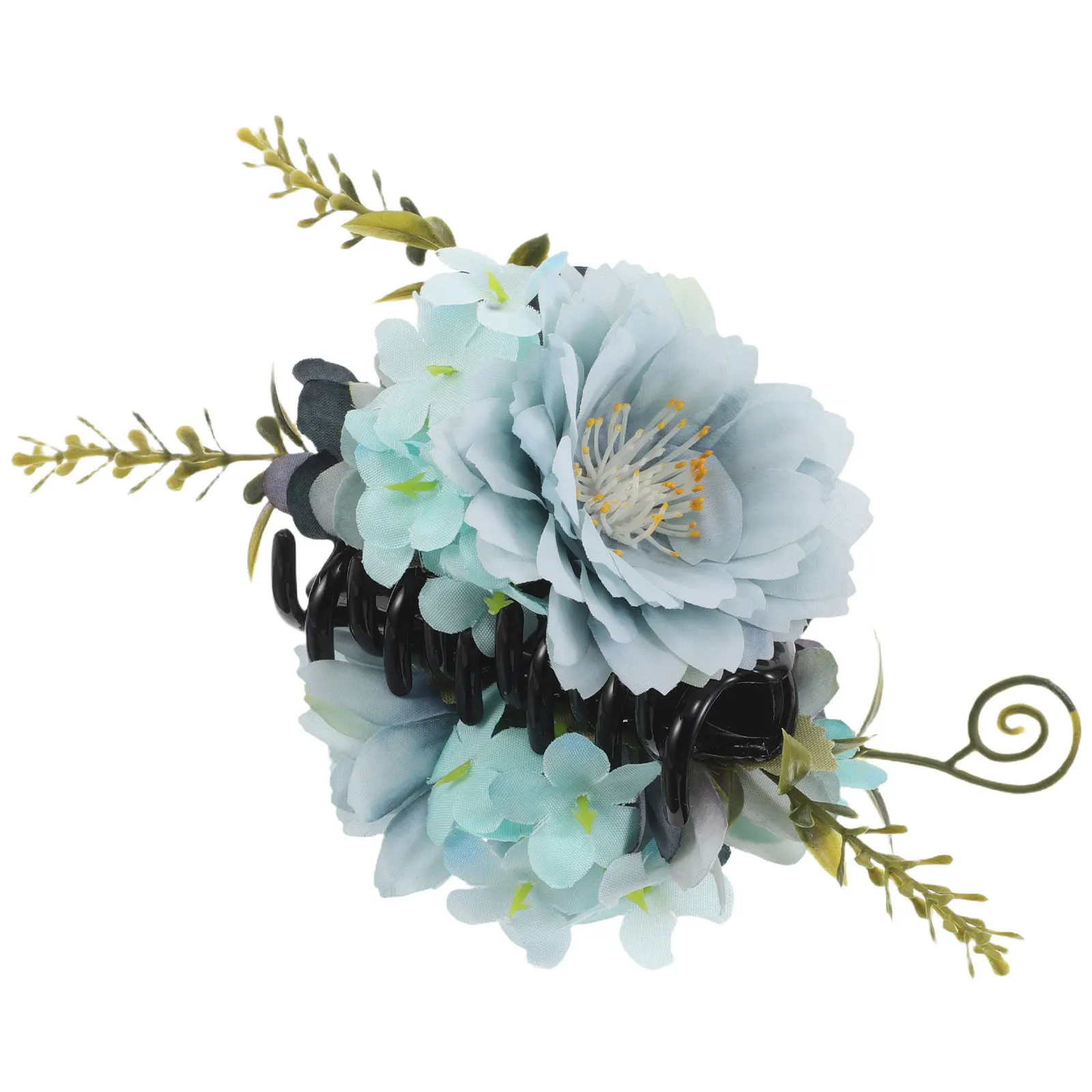 

Floral Hair Claw Clip for Women 3D Realistic Rose Flower Design Sturdy Back Clip Enhances Feminine Charm Hair Styling Vacation