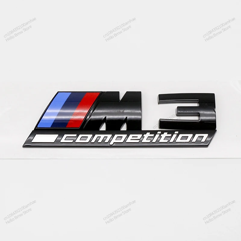 ABS Silver Glossy Black M1 M2 M3 M4 M5 M6 M7 M8 COMPETITION Emblem for BMW Thunder Edition Car Trunk badge logo Sticker Styling