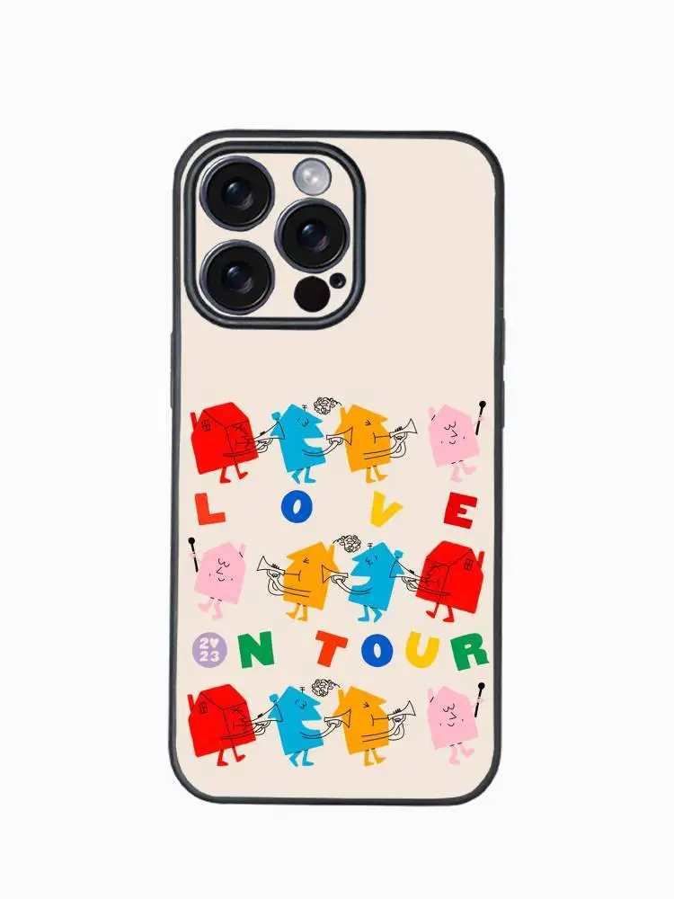Stijlen Love On Tour H-Harrys Telefoonhoesje voor iPhone 16 15 14 13 12 11 PRO MAX PLUS Mini TPU Zacht tot huidvriendelijk hoesje - afbeelding 2