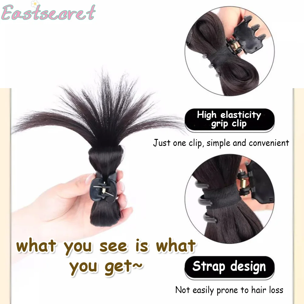 EAST Synthetic wig Half-tie Claw Hair Chicken hair clip Crab Clip Wig Clip High Ponytail Hair Accessories