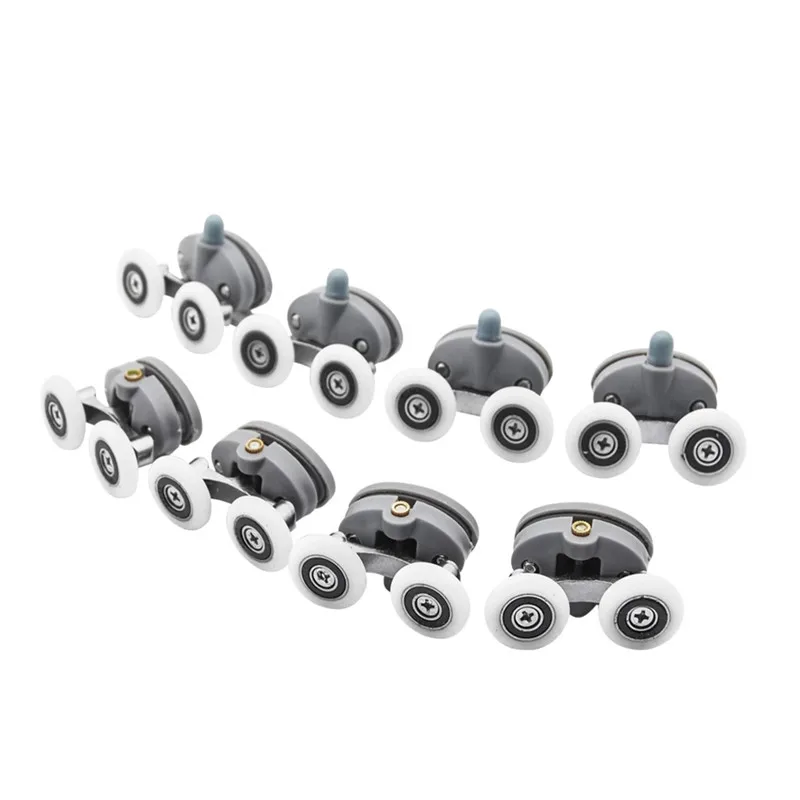 8pcs/lot Shower Rooms Cabins Pulley Shower Room Roller /Runners/Wheels/Pulleys Diameter23mm/25mm Hole Distance 26mm
