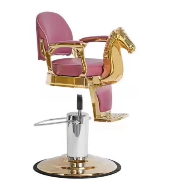 Salon Vintage Style Blonde Red Kids Barber Chair Hair