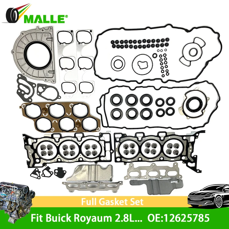 

Car Full Overhaul Gasket Repair Set 12625785 For Buick Royaum 2.8L CTS Park Avenue Fit Engine 2.8 LP1 LY7 Chevrolet Accessories