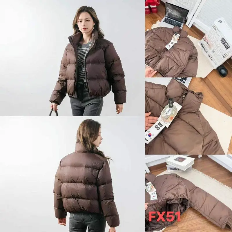 Modny płaszcz damski z bawełny, luźny krój, zimowy, nowy, stylizowany na kurtkę, z zamkiem błyskawicznym, długi płaszcz.