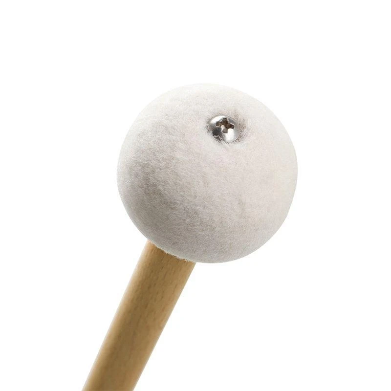 2 Pcs Timpani Felt Mallet Soft Hammer Sticks Double Head Drum Cymbal Gong Mallet Percussion Accessory Easy to
