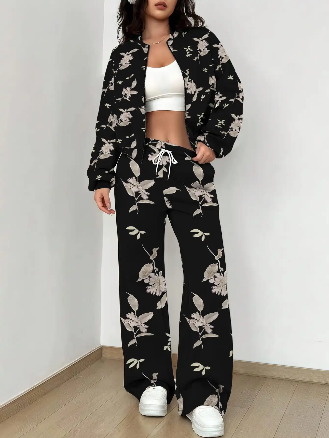 Nuovo abito uniforme da baseball da donna per la primavera e l'autunno Comodo stile bohémien con motivo casual 3D
