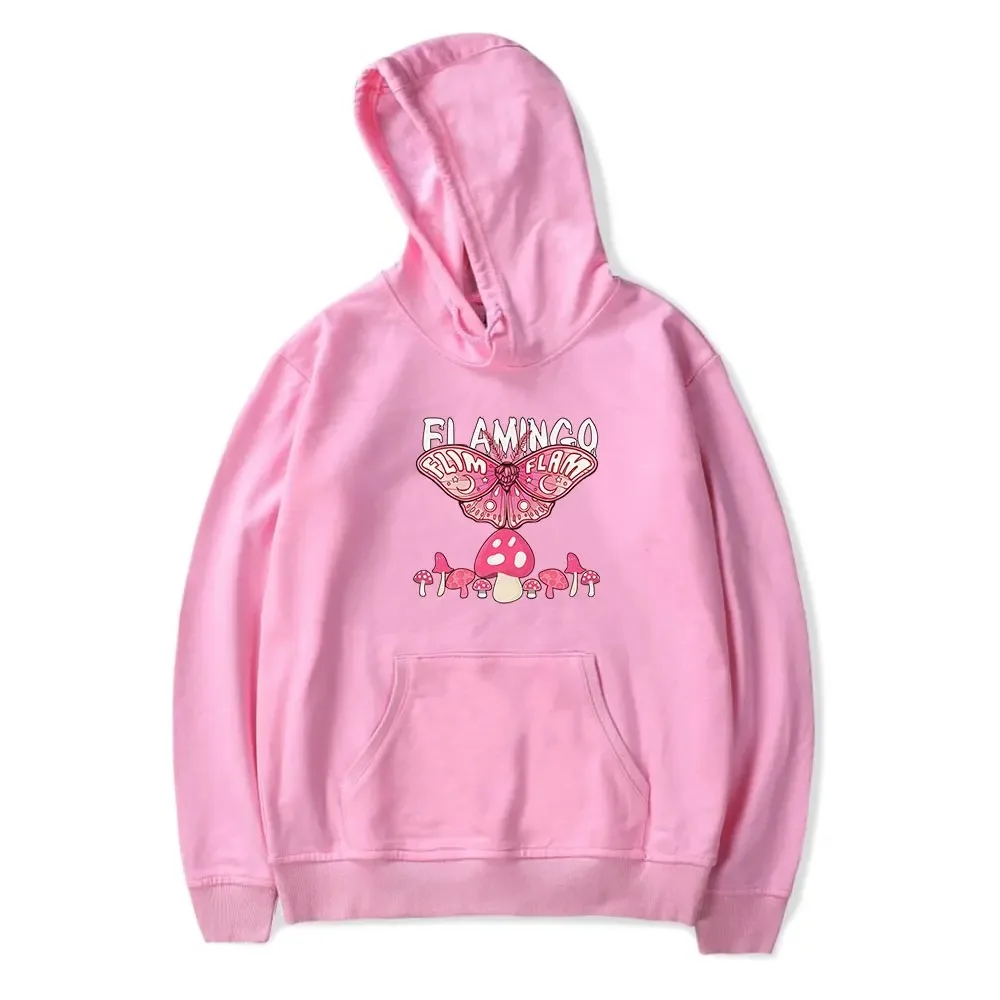 Moletom feminino Flim Flam Flamingo, pulôver de moda feminina, moletom feminino mangá, 2024