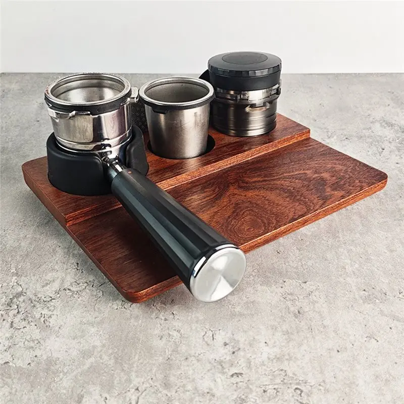N09R-For NINJA ES601 655 ES701 Coffee Portafilter Holder Handle Set Powder Press Bowl And Tamper Stand