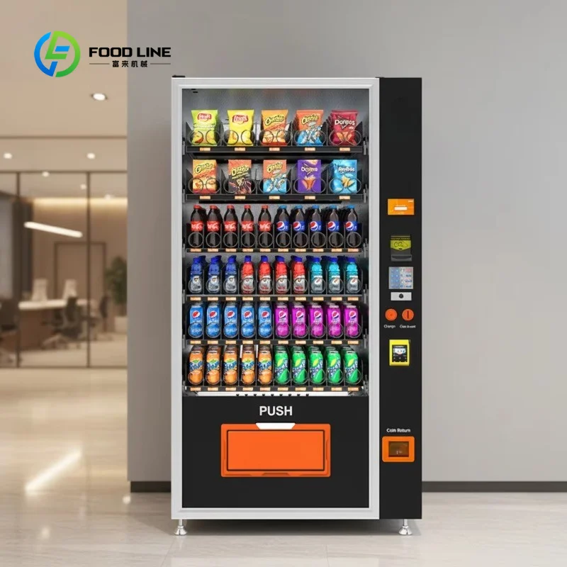 Customized Wholesales Large Capacity Beverage Drink and Snack Vending Machine Automatic for Business