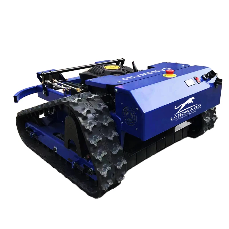 

Factory direct sale home portable crawler slope mower all terrain zero turn remote control robot slope crawler mower customized