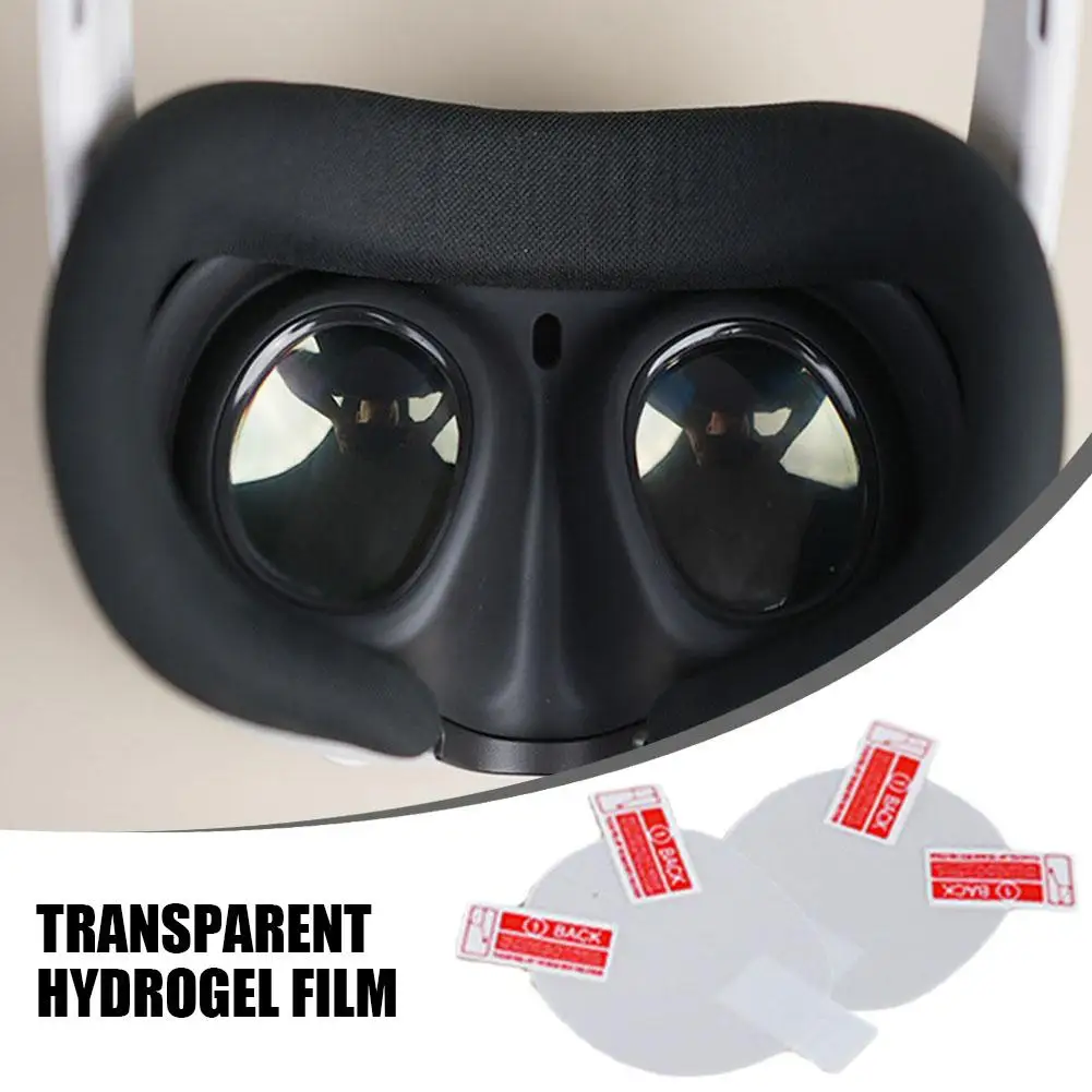 Anti-dirty Transparent Hydrogel Film VR Glasses Accessories For Meta Oculus Quest 3 2Pcs Lens Protective Film Anti-scratch Q5Z5