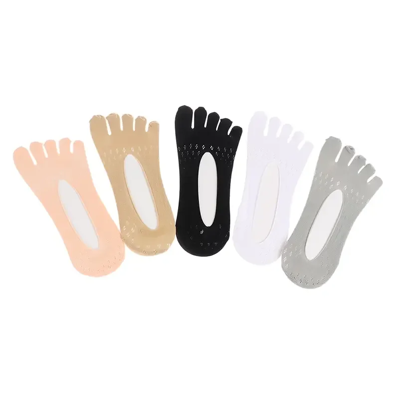 1 Pairs Women Orthopedic Compression Toe Socks, Full Toe Yoga Sock with Gel Tab, Soft Breathable Five Finger Socks  Woman Socks