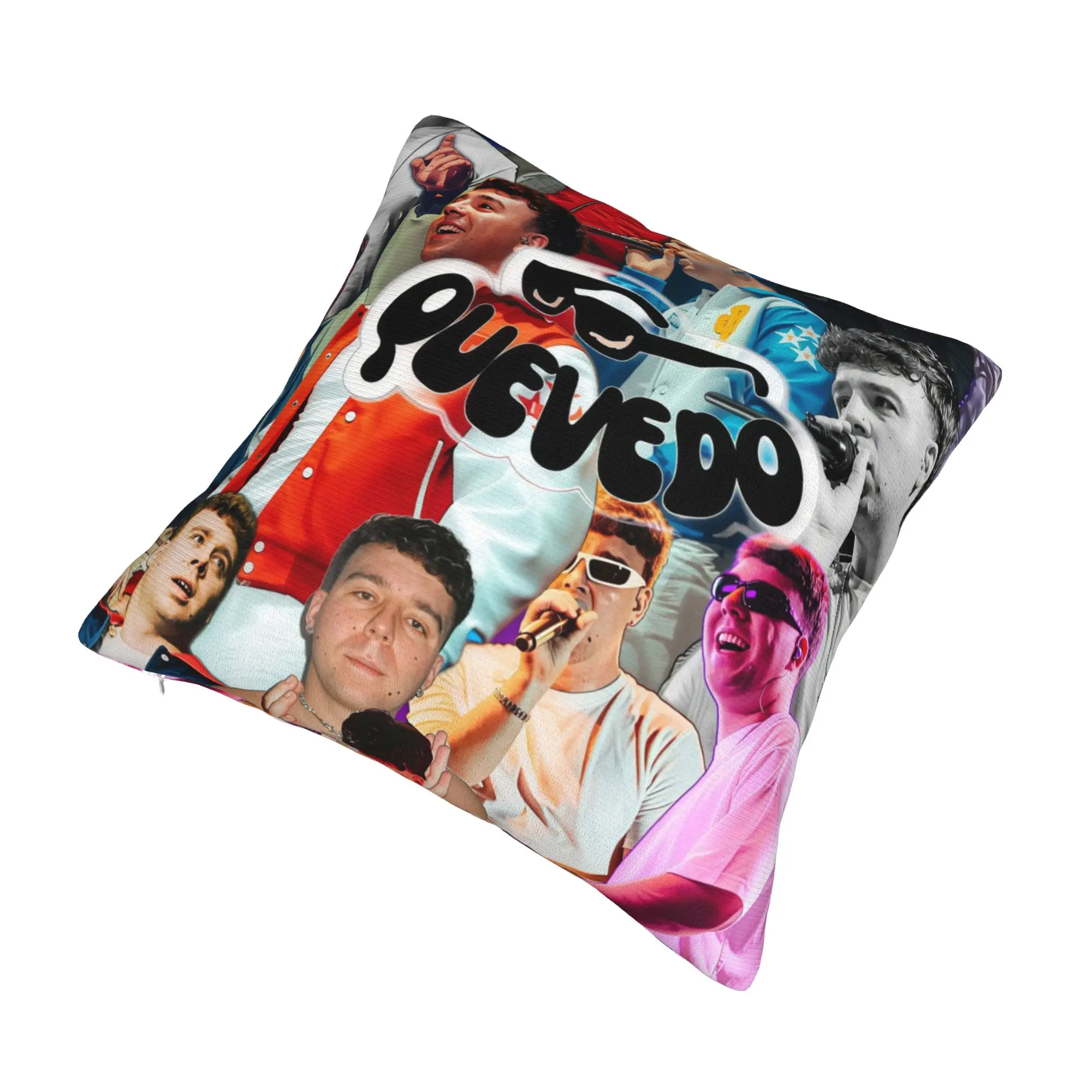 Quevedo Singer Cushion Cover 40x40cm Rap Velvet Luxury Throw Pillow for Car Sofa