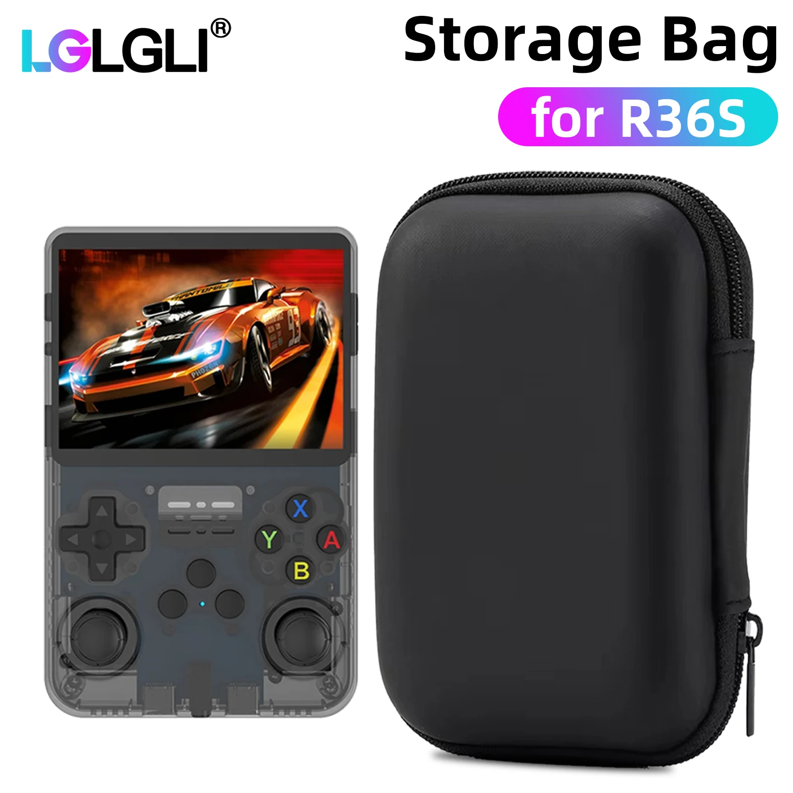 

Portable Carrying Case for R36S R35S RGB20S Console Leather Storage Bag Case Travel Waterproof Portable Handbag Accessories